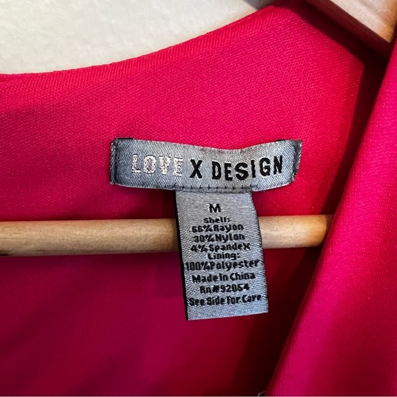 Red V Neck Long Sleeve Dress New With Tags - Picture 5 of 8